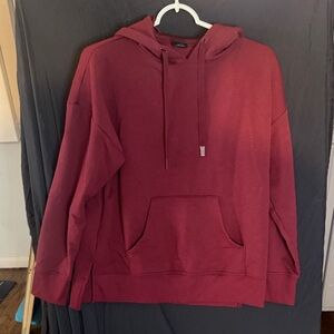 Athletic Works Maroon Hooded Pullover Sweatshirt